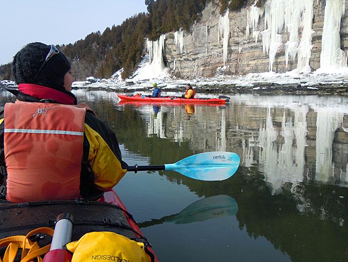Katabatik - Aventure dans Charlevoix - Excursion de kayak hivernal à Cap-à-l'Aigle