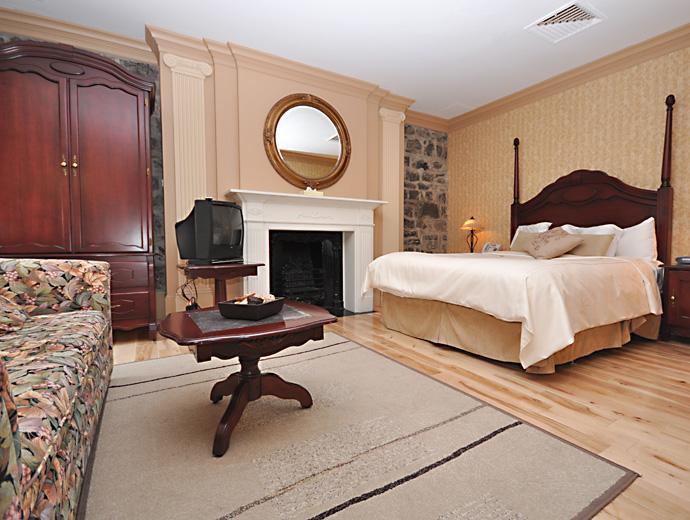 Hôtel Louisbourg - Grande chambre avec foyer