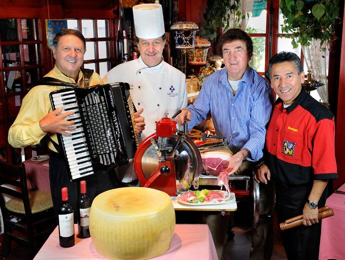 Au Parmesan - chef and musicians