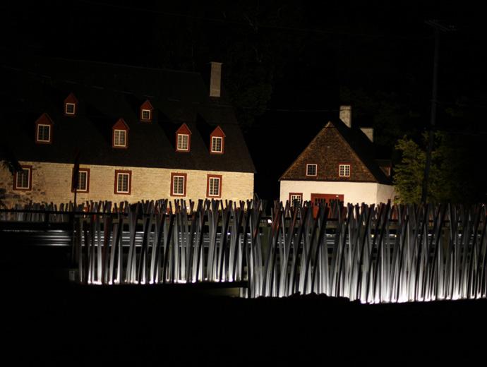 Moulin de La Chevrotière - vue extérieure de soir