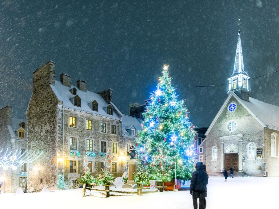 Place Royale à Noël