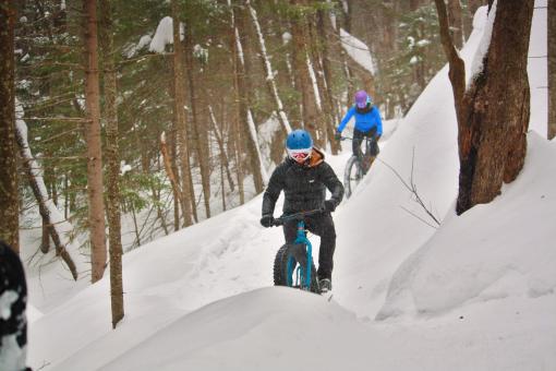 Au Chalet en Bois Rond - Fatbike in the forest