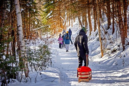 Au Chalet en Bois Rond - Sentiers pédestres hivernaux