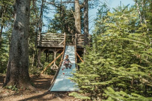 Parc naturel régional de Portneuf - Hébertisme, glissade