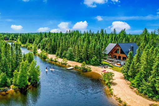 Au Chalet en Bois Rond - Chalet sur le Lac des Loutres