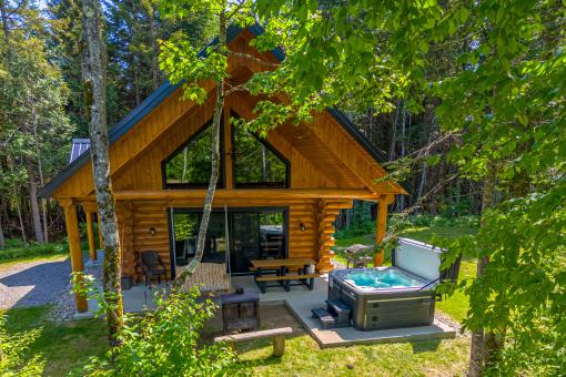 Au Chalet en Bois Rond - Chalet avec spa