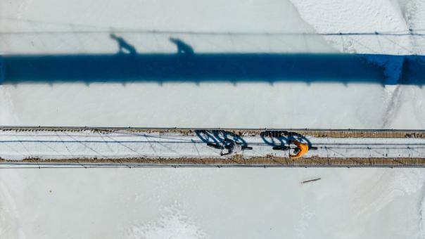 Vallée Bras-du-Nord - Fatbike et passerelle