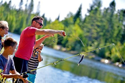 Au Chalet en Bois Rond - Pêche en famille