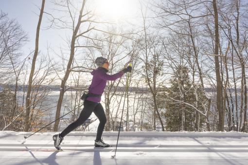 Ski de fond secteur boisé des plaines d'Abraham
