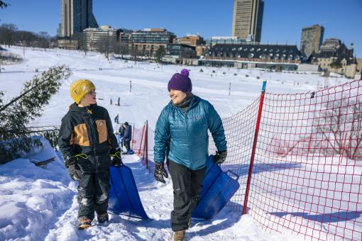 Plaines d'Abraham - Glissades