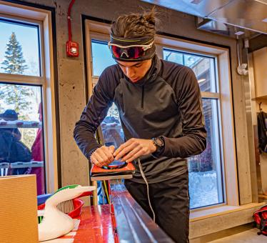 Les Sentiers du Moulin - Cross-country skiing - waxing room