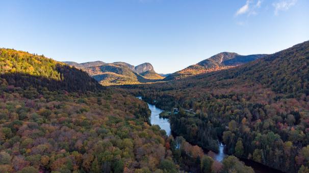 Paysages d'automne dans la Vallée Bras-du-Nord.