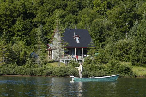 Réserve faunique de Portneuf - Maison au bord de l'eau