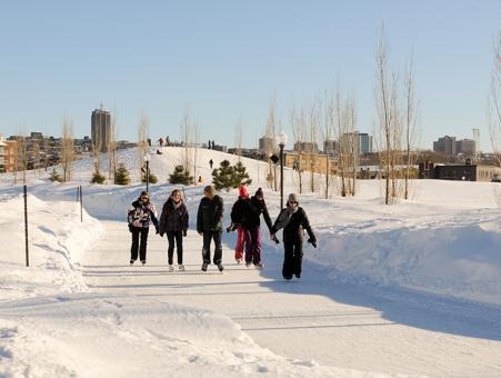 Site des sports d'hiver de la Pointe-aux-Lièvres - Patinage