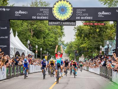 Ligne d'arrivée du Grand Prix Cycliste de Québec