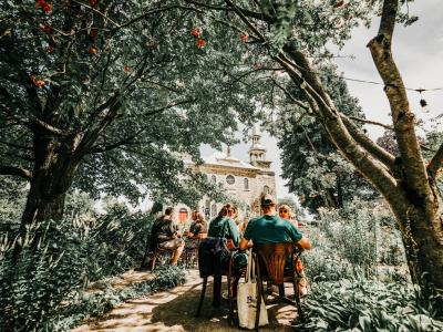 Terrasse de la Dinette du Cap à Deschambault