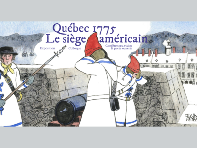 Affiche de l'exposition 1775 : Siège américain