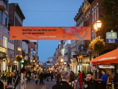 Québec en toutes lettres rue