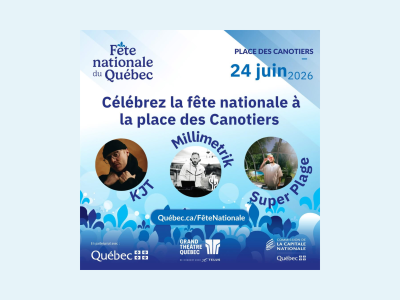Fête nationale du Québec à la place des Canotiers 
