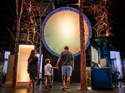 Famille au Musée Huron-Wendat