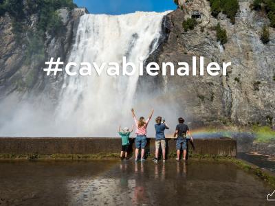 Famille à la chute Montmorency