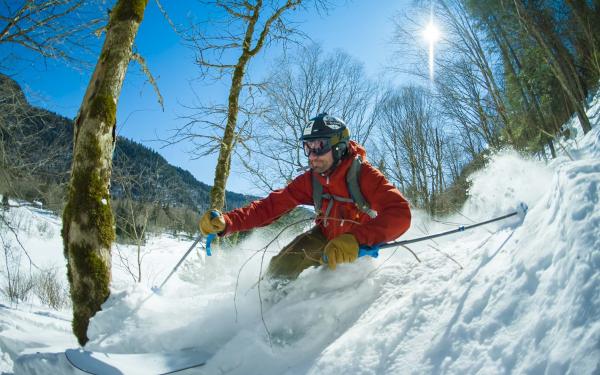 Ski hors piste parc national de la jacques-Cartier