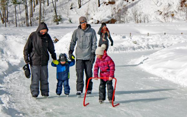 Au Chalet en Bois Rond - Anneau de glace