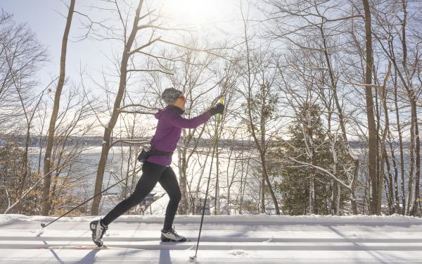 Ski de fond secteur boisé des plaines d'Abraham