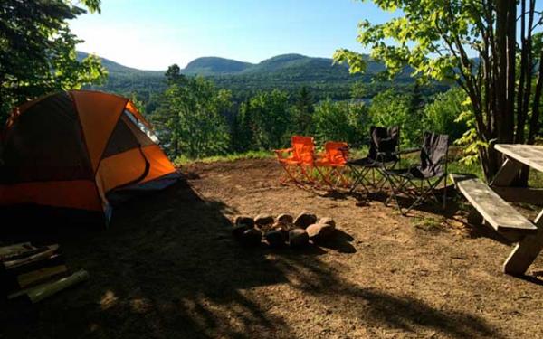 Campground site at Village Vacances Valcartier.