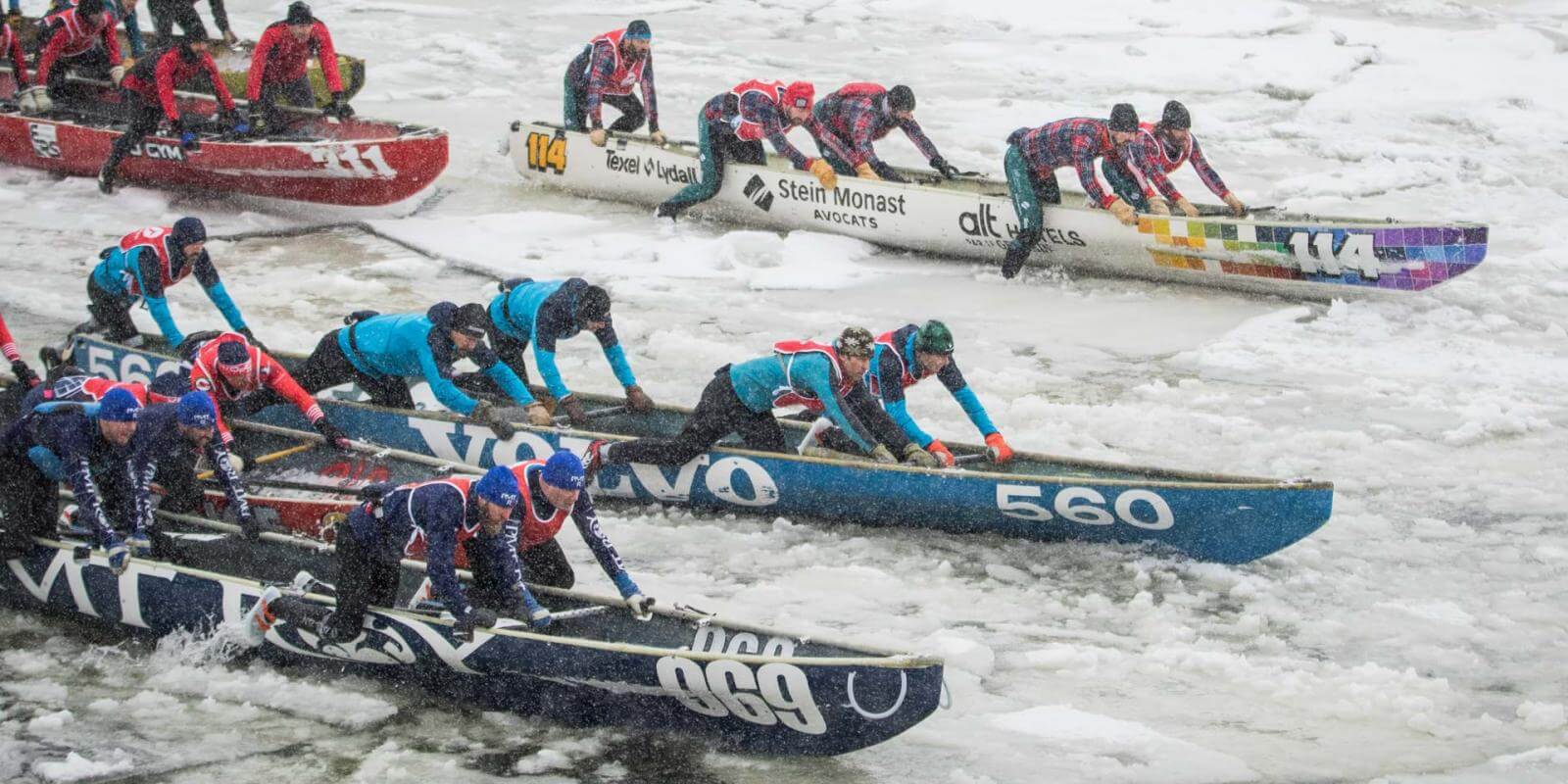 La Grande Virée des canotiers (Ice Canoe Race) Events in Québec City
