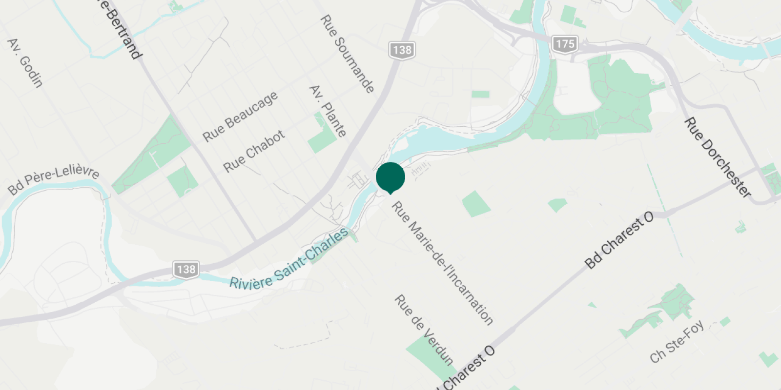 Intersection des rues Marie‑de‑l’Incarnation et Guyart