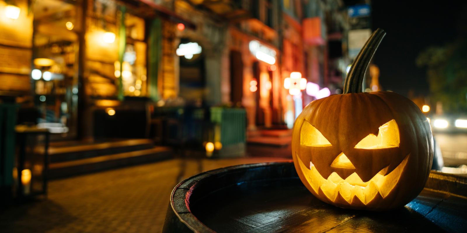 Citrouille illuminée pour l'Halloween