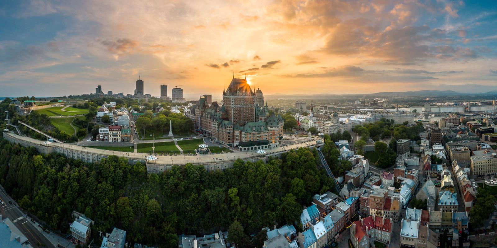 Vue sur la Haute-Ville et la Basse-Ville de Québec