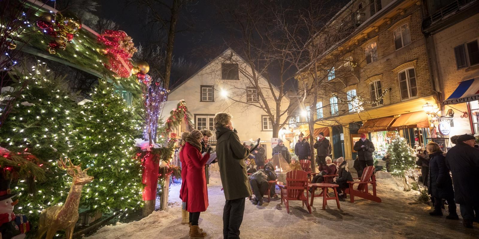Chorale dans le Quartier Petit Champlain