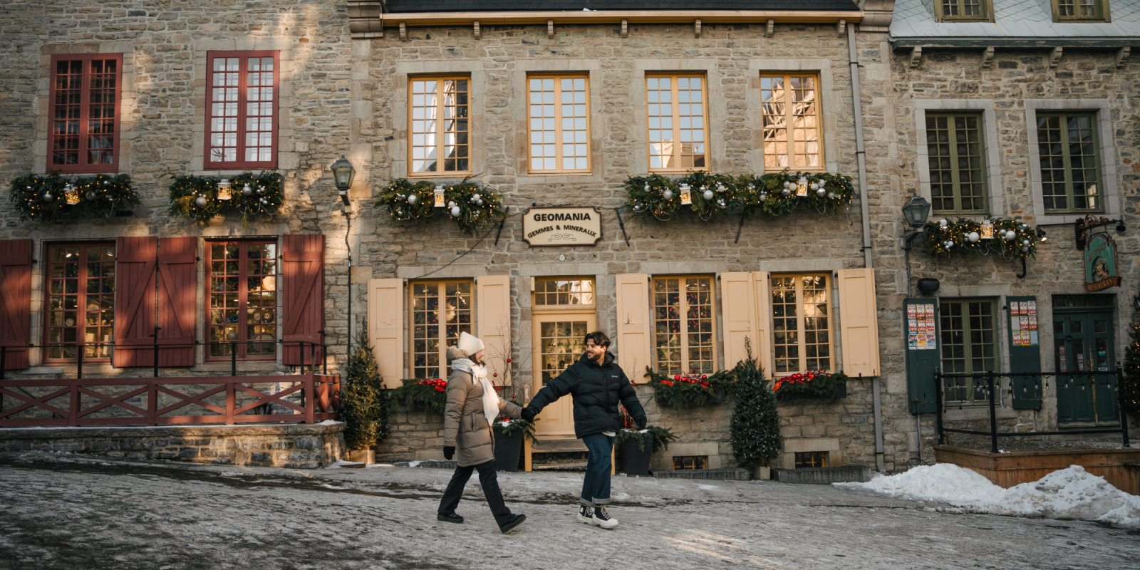 Couple à la place Royale