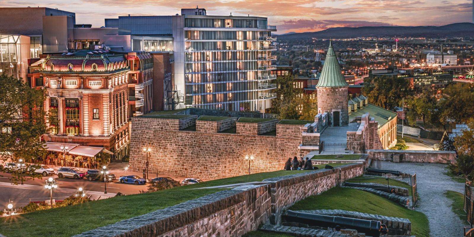View of the Québec City's walls