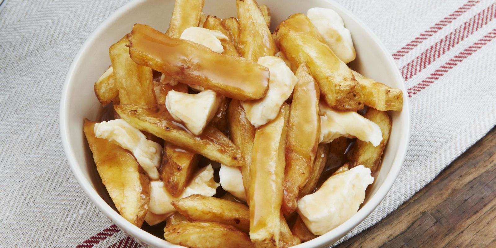 A plate of poutine, Quebec's traditionnal dish