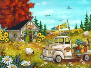 Galerie d'art Christine Genest - Camion fleurs