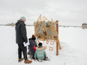 Plaines d'Abraham - chasse aux trésors hivernale - Et lance, et compte!