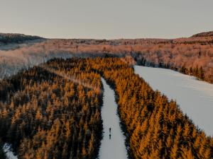 Parc naturel régional de Portneuf - vue aérienne du parc