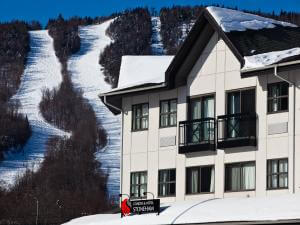 Hôtel Stoneham - vue sur les pentes de ski