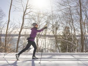 Ski de fond secteur boisé des plaines d'Abraham