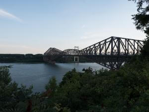 Pont de Québec - View on the bridge in Summer