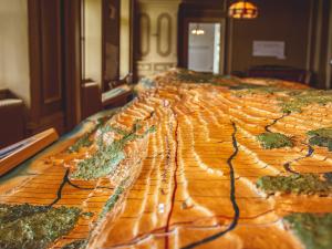 Maison de nos Aïeux - Maquette de l'Île d'Orléans (détails)