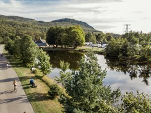 Camping Stoneham - vue en hauteur