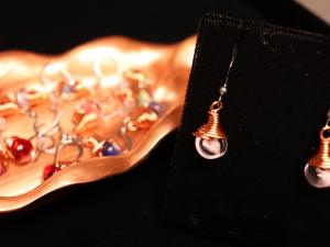 Albert Gilles Copper Art - Art Studio / Museum / Boutique - copper earrings and cup