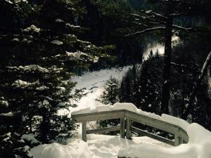 Sentier Mestachibo - point de vue en hiver