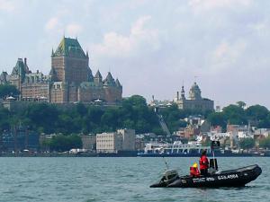 Excursions Maritimes Québec - Excursion on the river in front of Château Frontenac