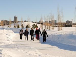 Site des sports d'hiver de la Pointe-aux-Lièvres - Patinage
