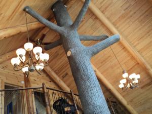 Chalets Relax Charlevoix - Le bois rond relax et son arbre